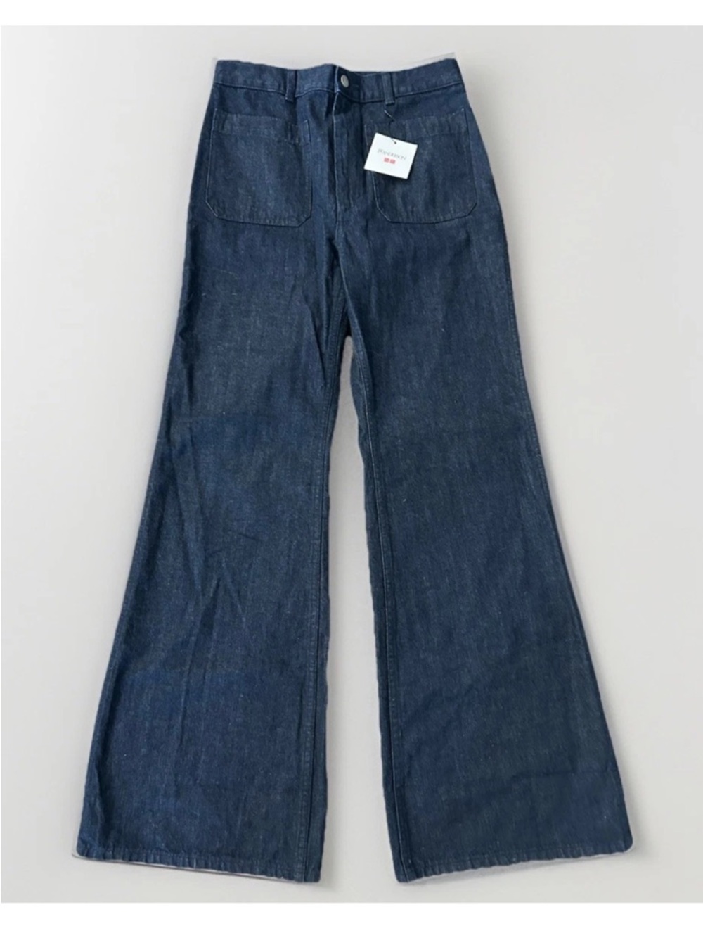 JW Anderson x Uniqlo Navy Wide Jeans  27” X 30” NWT New High Waist Pockets